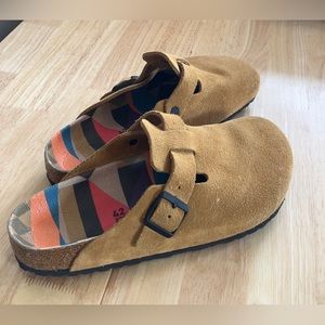 Birkenstock Boston Suede Clogs
